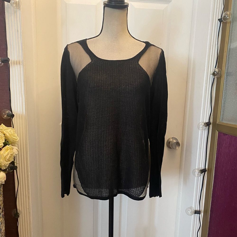 Helmut Lang sheer sweater, L